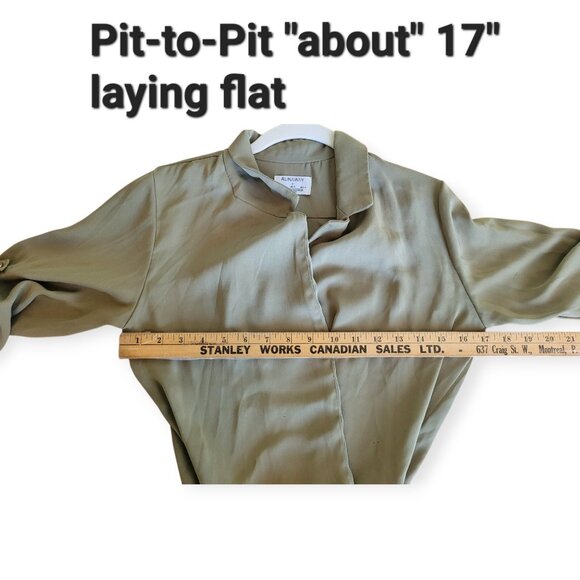 Revolve Runaway The Label l/s olive green wrap dress size 4 - Picture 4 of 7